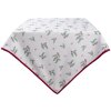 Clayre & Eef HCH01 Mantel Cuadrado Blanco, Rojo 100x100 cm