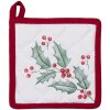 Clayre & Eef HCH45K Potholder Niños Blanco, Rojo 16x16 cm