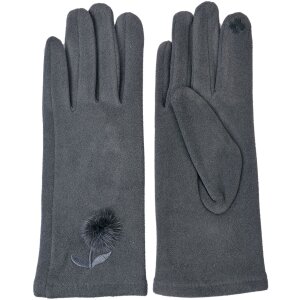 Clayre & Eef JZGL0038 Guantes Invierno Gris 8x24 cm