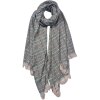 Clayre & Eef JZSC0608GR Bufanda de invierno Señoras Verde 70x190 cm