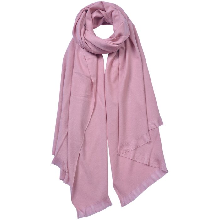 Clayre & Eef JZSC0611P Bufanda de invierno señora rosa 70x190 cm