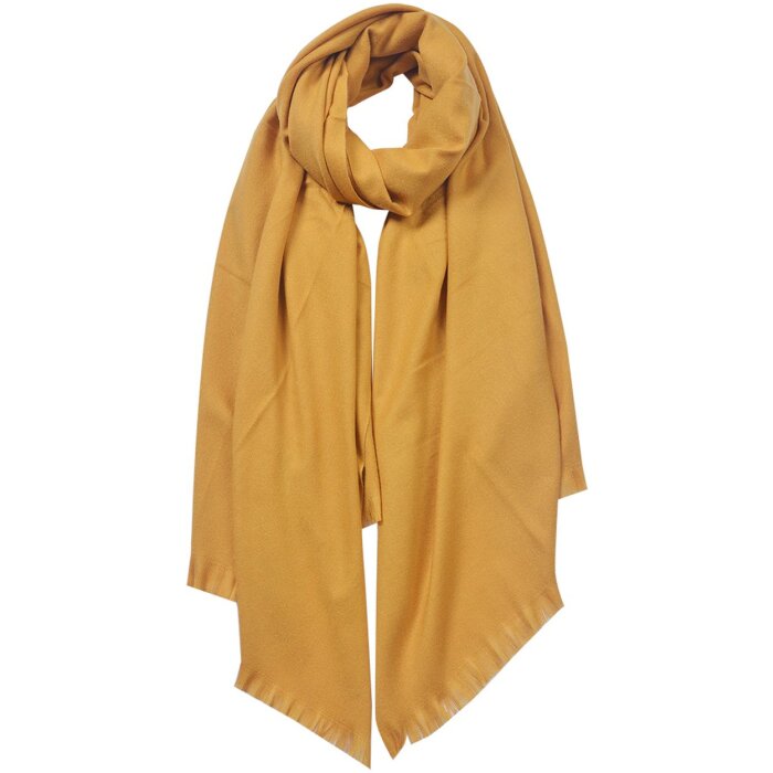 Clayre & Eef JZSC0611Y Bufanda de invierno señora amarillo 70x190 cm