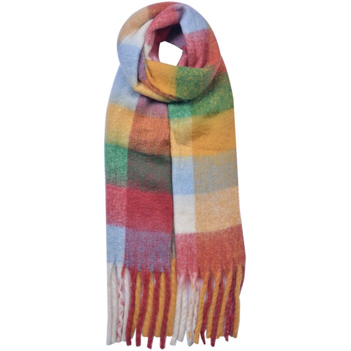 Clayre & Eef JZSC0615GR Bufanda de Invierno Mujer Verde 35x210 cm