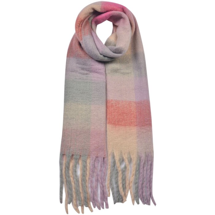 Clayre & Eef JZSC0615P Bufanda de invierno Señoras Rosa 35x210 cm