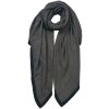 Clayre & Eef JZSC0647G Bufanda Señoras Gris 90x180 cm