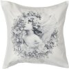 Clayre & Eef KT021.264 Funda de cojín blanco 45x45 cm