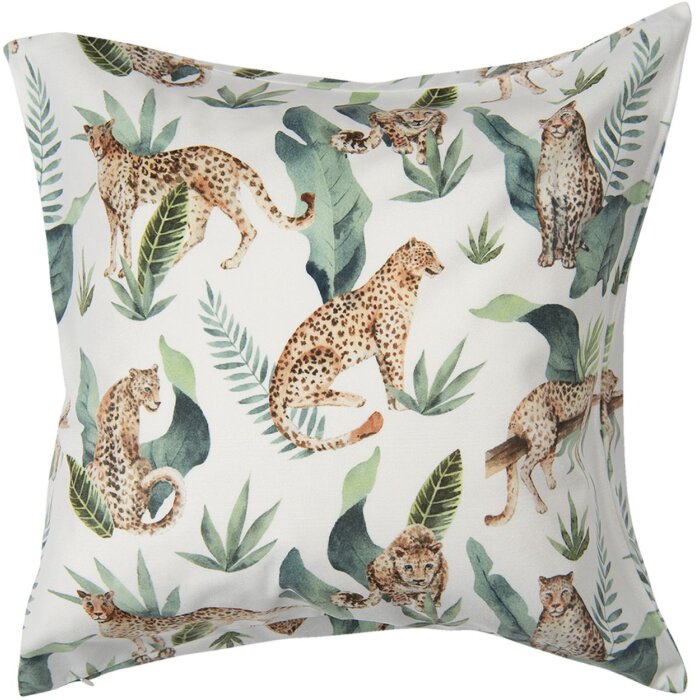 Clayre & Eef KT021.268 Funda de cojín verde 45x45 cm