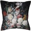 Clayre & Eef KT021.283 Funda de Cojín Negra 45x45 cm