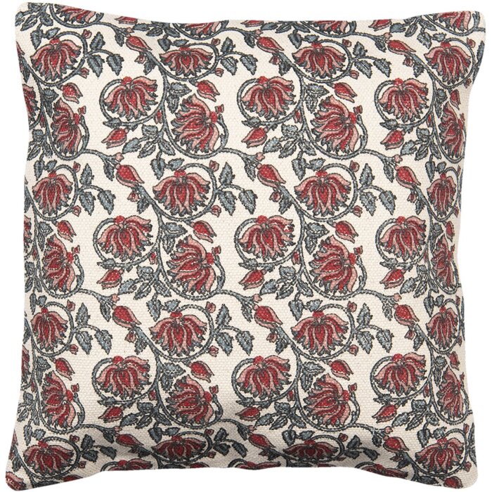 Clayre & Eef KT032.057 Funda de Cojín Rojo 50x50 cm