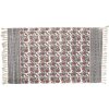 Clayre & Eef KT080.057L Alfombra Roja, Blanca 140x200 cm