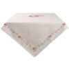 Clayre & Eef mantel Colección Little Rose 100x100 cm crema