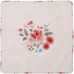 Clayre & Eef LRC21 Funda de Cojín Beige 40x40 cm