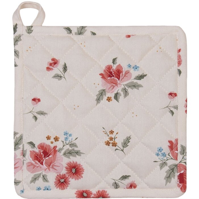 Clayre & Eef LRC45 Potholder Beige 20x20 cm