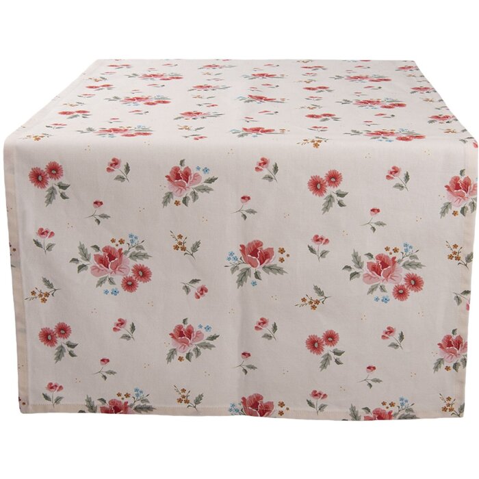 Clayre & Eef LRC64 Camino de Mesa Beige 50x140 cm