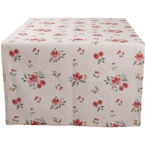 Clayre & Eef LRC64 Camino de Mesa Beige 50x140 cm