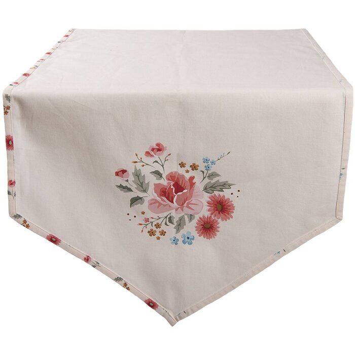 Clayre & Eef LRC65 Traves de Mesa Beige 50x160 cm