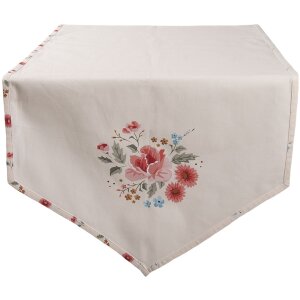 Clayre & Eef LRC65 Traves de Mesa Beige 50x160 cm