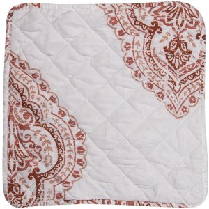 Clayre & Eef Q194.020 Funda de cojín blanca 40x40 cm