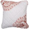 Clayre & Eef Q194.030 Funda de Cojín Blanco 50x50 cm
