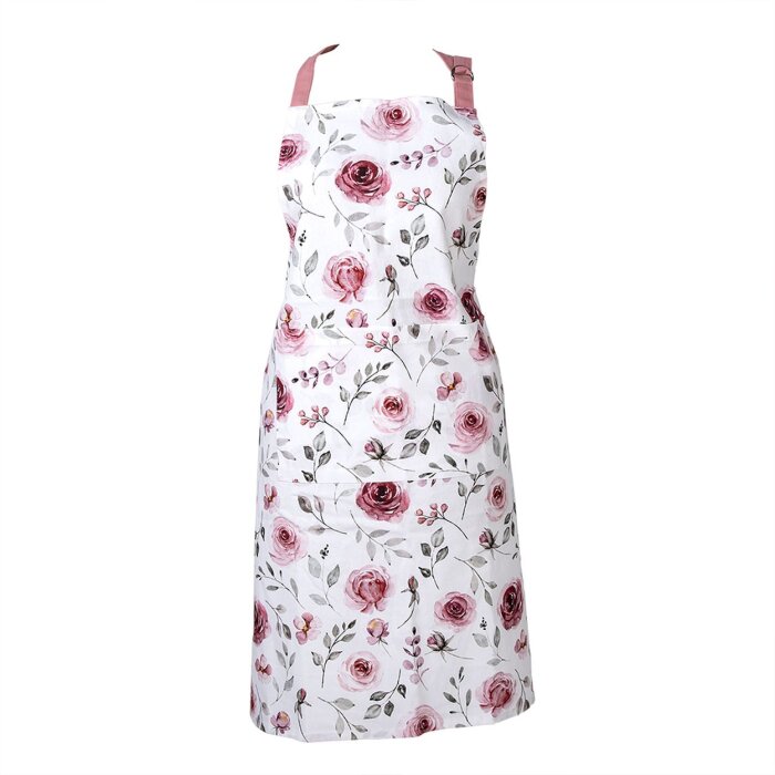 Clayre & Eef RUR41 Delantal de cocina rosa 70x85 cm