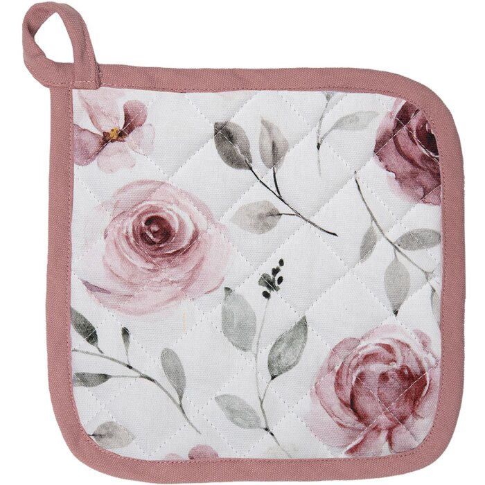Clayre & Eef RUR45 Potholder Rosa 20x20 cm