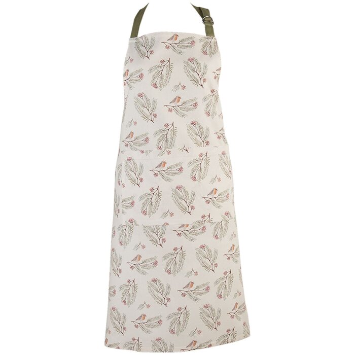 Clayre & Eef VGP41 Delantal de cocina Beige 70x85 cm