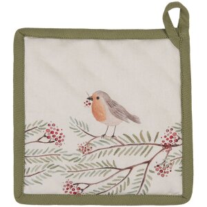 Clayre & Eef VGP45 Potholder 20x20 cm Crema