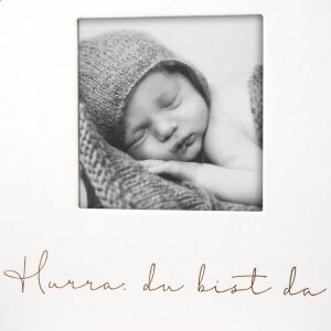 Goldbuch Álbum para bebé Hurra - ¡Ya estás aquí! 30x31 cm 60 páginas blancas