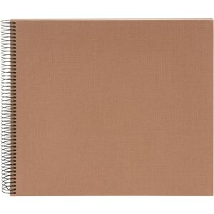 Goldbuch Álbum espiral Bella Vista avellana 35x30 cm 40 páginas blancas