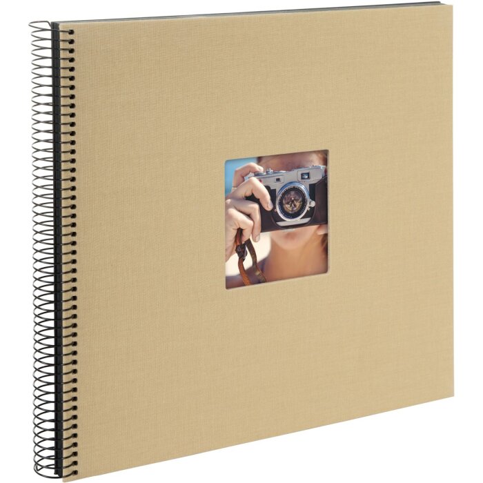 Goldbuch Álbum espiral Bella Vista beige 34x30 cm 40 páginas negras