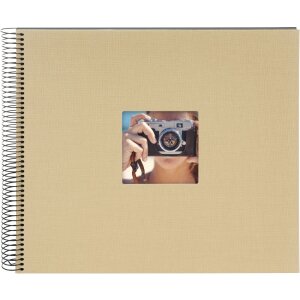 Goldbuch Álbum espiral Bella Vista beige 34x30 cm 40 páginas negras