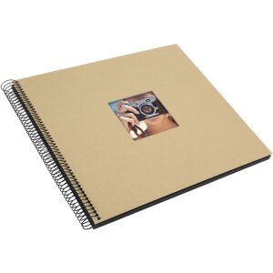 Goldbuch Álbum espiral Bella Vista beige 34x30 cm 40 páginas negras