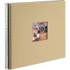 Goldbuch Álbum espiral Bella Vista beige 34x30 cm 40 páginas negras