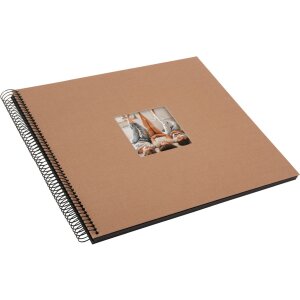 Álbum espiral Goldbuch Bella Vista avellana 34x30 cm 40 páginas negras