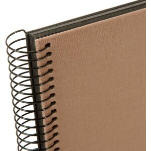 Álbum espiral Goldbuch Bella Vista avellana 34x30 cm 40 páginas negras