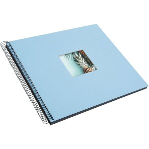Goldbuch Álbum espiral Bella Vista azul cielo 34x30 cm 40 páginas negras