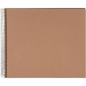 Goldbuch Álbum espiral Bella Vista avellana 35x30 cm 40 páginas negro
