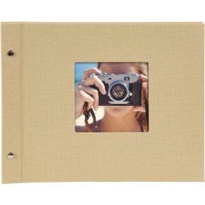 Goldbuch Álbum de rosca Bella Vista beige 30x25 cm 40 páginas blancas