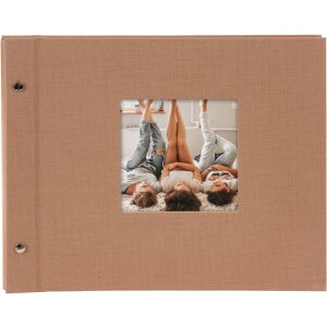 Goldbuch Álbum de rosca Bella Vista avellana 30x25 cm 40 páginas negras