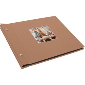 Goldbuch Álbum de rosca Bella Vista avellana 30x25 cm 40 páginas negras
