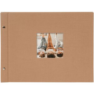Goldbuch Álbum de rosca Bella Vista avellana 39x31 cm 40 páginas negras