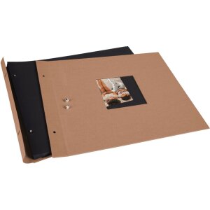Goldbuch Álbum de rosca Bella Vista avellana 39x31 cm 40 páginas negras