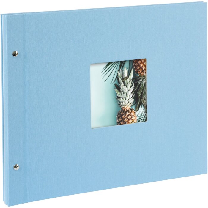 Goldbuch Álbum de tornillos Bella Vista azul cielo 39x31 cm 40 páginas negras