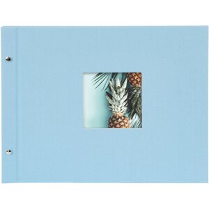 Goldbuch Álbum de tornillos Bella Vista azul cielo 39x31 cm 40 páginas negras