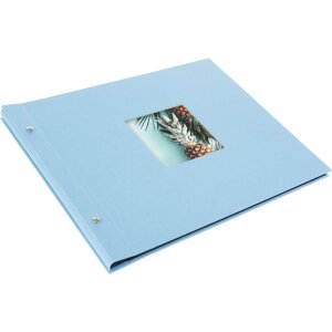 Goldbuch Álbum de tornillos Bella Vista azul cielo 39x31 cm 40 páginas negras