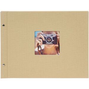 Goldbuch Álbum de tornillos Bella Vista beige 39x31 cm 40 páginas blancas