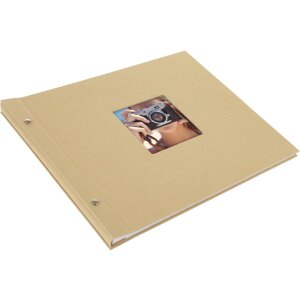 Goldbuch Álbum de tornillos Bella Vista beige 39x31 cm 40 páginas blancas