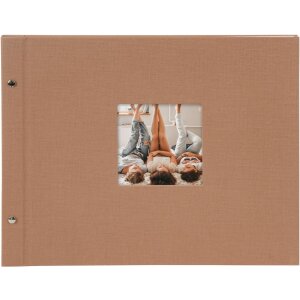 Goldbuch Álbum de rosca Bella Vista avellana 39x31 cm 40 páginas blancas