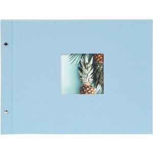 Goldbuch Álbum de tornillos Bella Vista azul cielo 39x31 cm 40 páginas blancas
