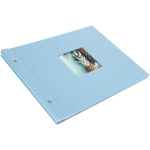 Goldbuch Álbum de tornillos Bella Vista azul cielo 39x31 cm 40 páginas blancas
